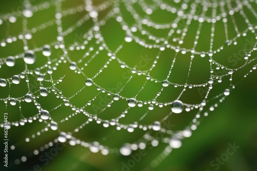 glistening spiderweb with dew droplets © Alfazet Chronicles