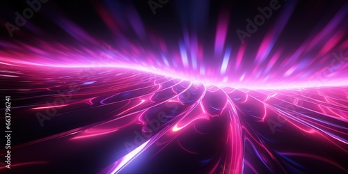 Abstract background with high - speed pink and neon lights symbolizing connection, fidelity and constancy