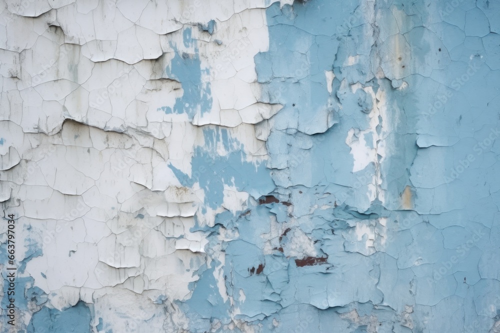 Fototapeta premium closeup view of wall with peeled off paint