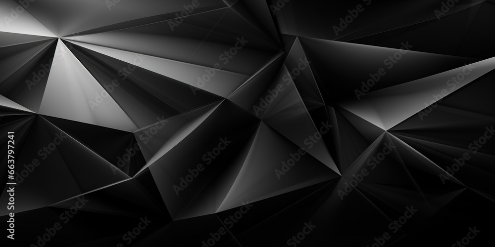 Fototapeta premium Black white abstract background. Geometric shape. Lines, triangles