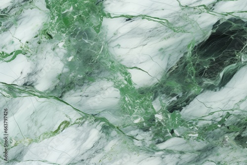 Green and White Marble Seamless Texture