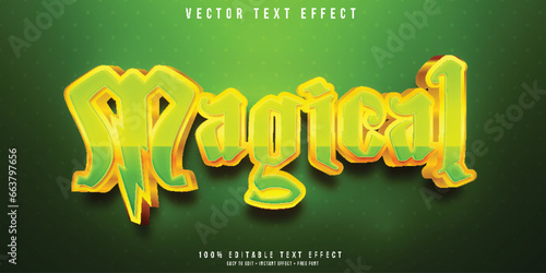 Magical 3d editable text effect