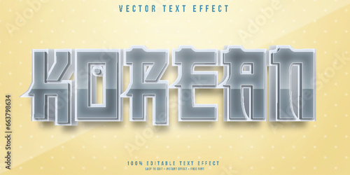Koren 3d editable text effect