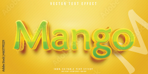 Mango 3d editable text effect
