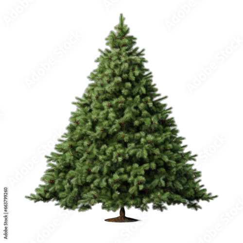 Christmas tree isolated on transparent background