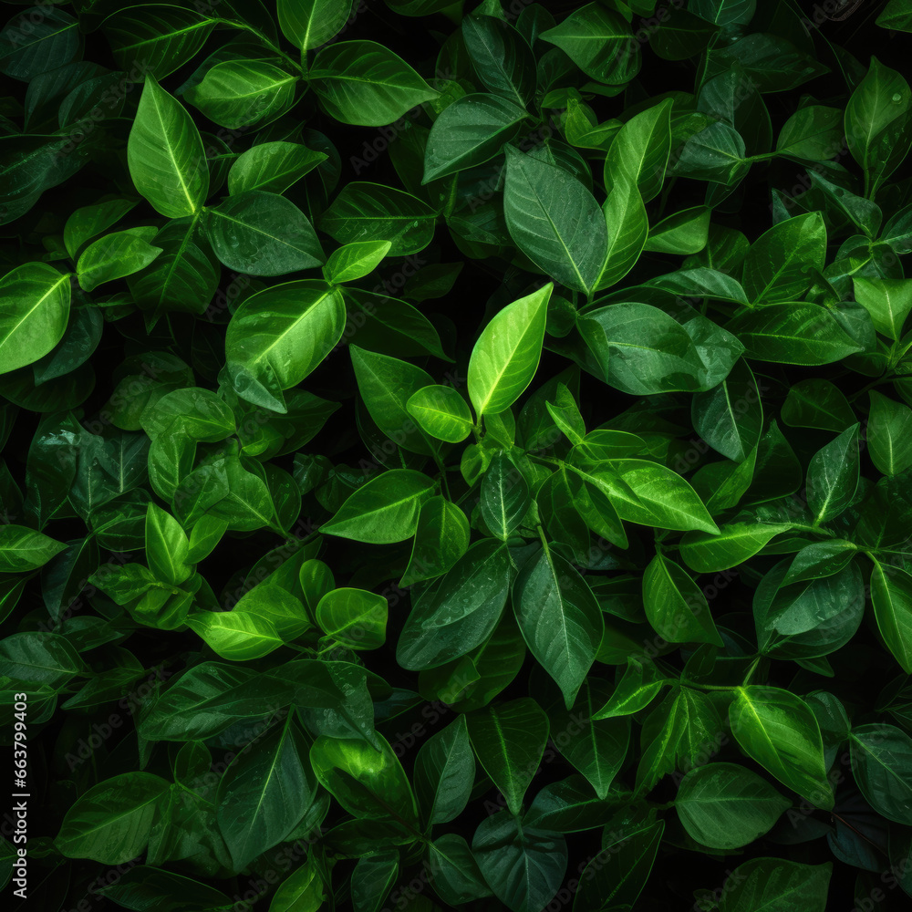 Creative layout made from green leaves. Nature concept Creative layout made from green leaves. Nature concept