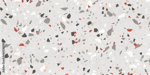 red and white background marble Terrazzo