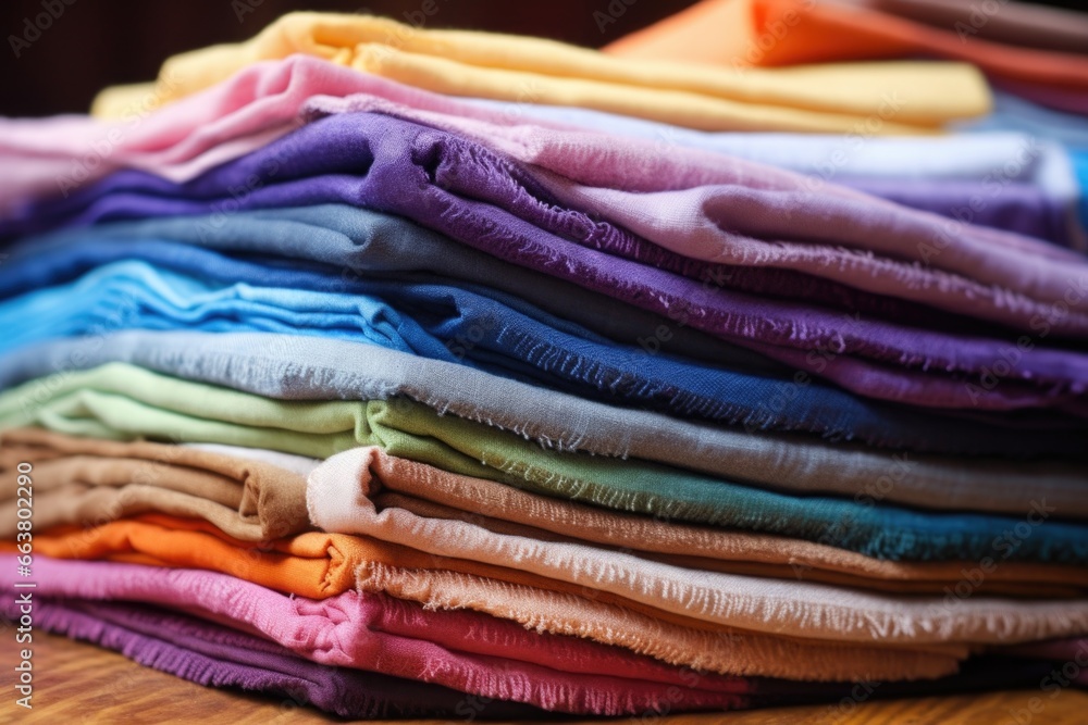a pile of multicolored fabric swatches a pile of multicolored fabric swatches