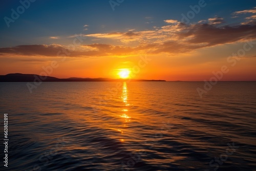 sun setting above a sea  indicating the end of a cycle