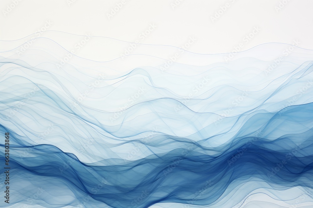 Abstract Blue Lines on White Background Abstract Blue Lines on White Background