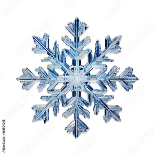 Snowflake isolated on transparent background