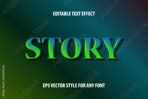Editable cartoon text effect for design with careless chamfers.