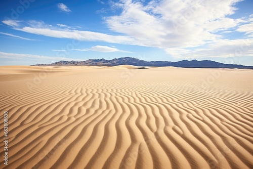 desert landscape with ripples in the sand