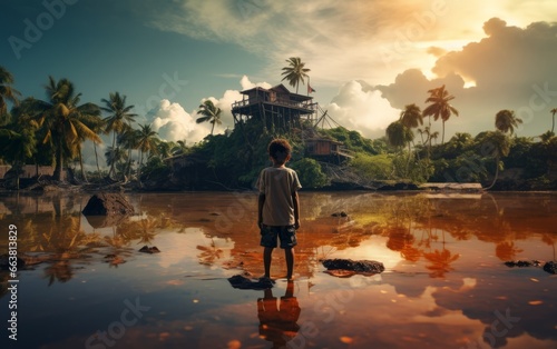 Photo of child on lost island