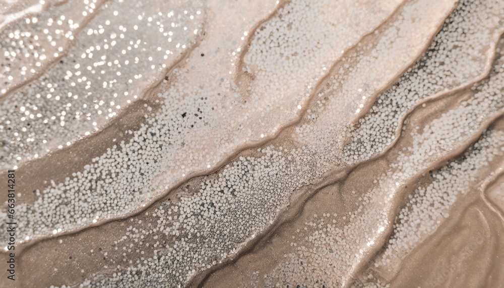 Obraz premium Shimmering Splendor: Gray Glitter and Beige Gradient