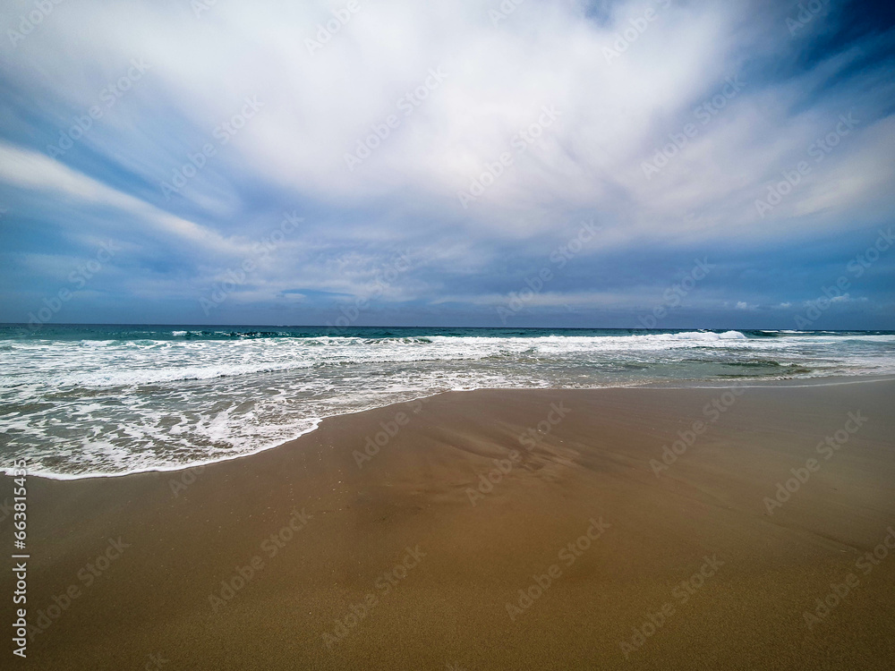 beach in the summer with clouds beach in the summer with clouds