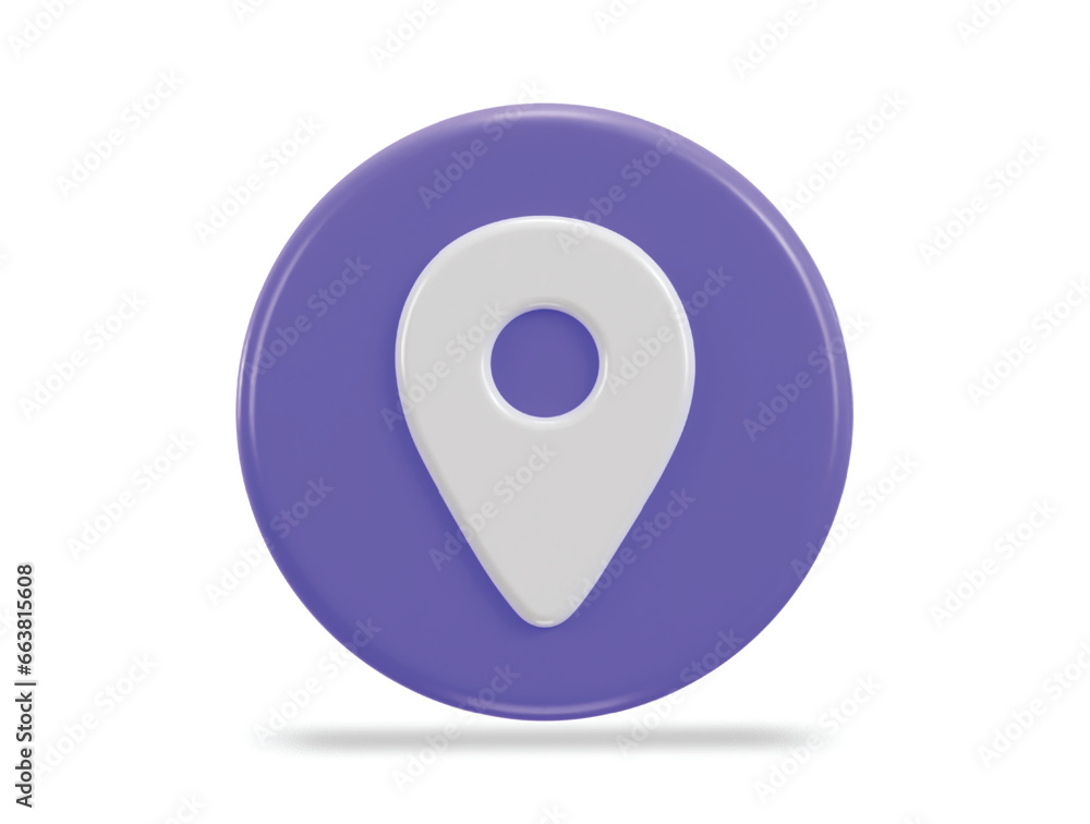 location map pin gps pointer markers 3d realistic icon location map pin gps pointer markers 3d realistic icon