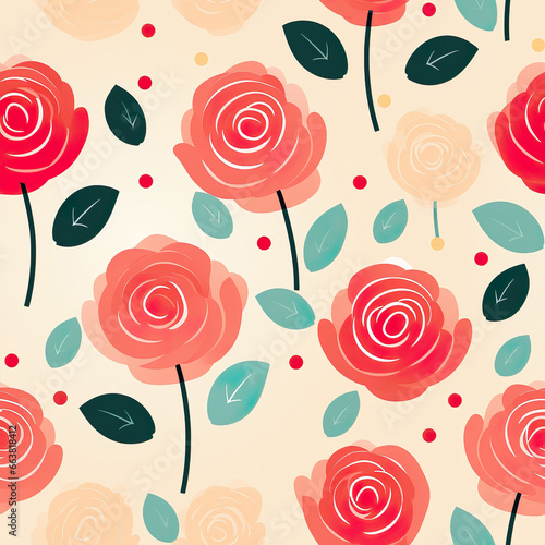 Blush Blossoms Rose Flower Digital Paper, Seamless Floral Pattern, Dreamy Backgrounds, DIY Crafts, Instant Download