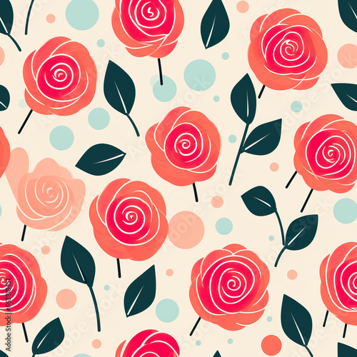 Blush Blossoms Rose Flower Digital Paper, Seamless Floral Pattern, Dreamy Backgrounds, DIY Crafts, Instant Download