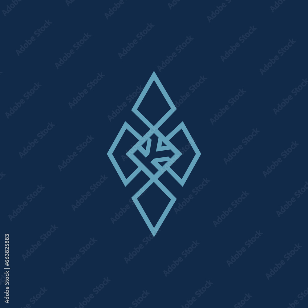 The logo is a cloverleaf and the letter K. Unique and elegant. The logo is a cloverleaf and the letter K. Unique and elegant.