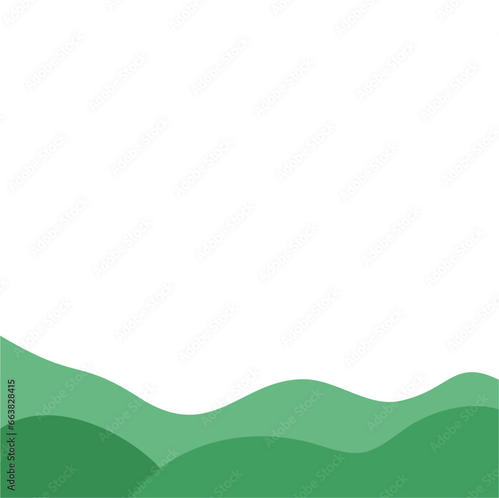 Obraz premium green hill clipart