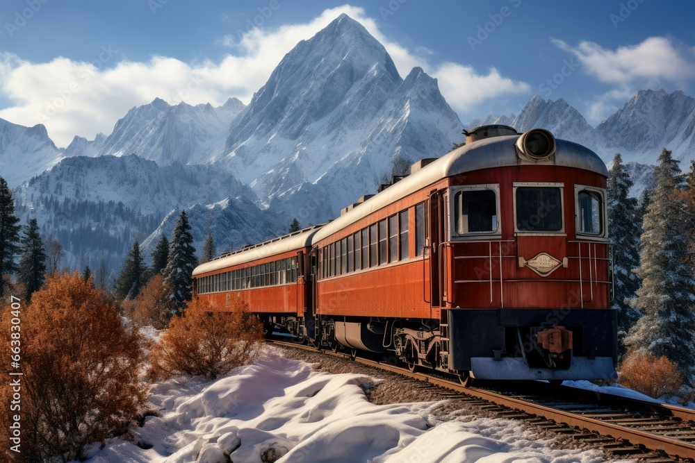 Winter Train Journey