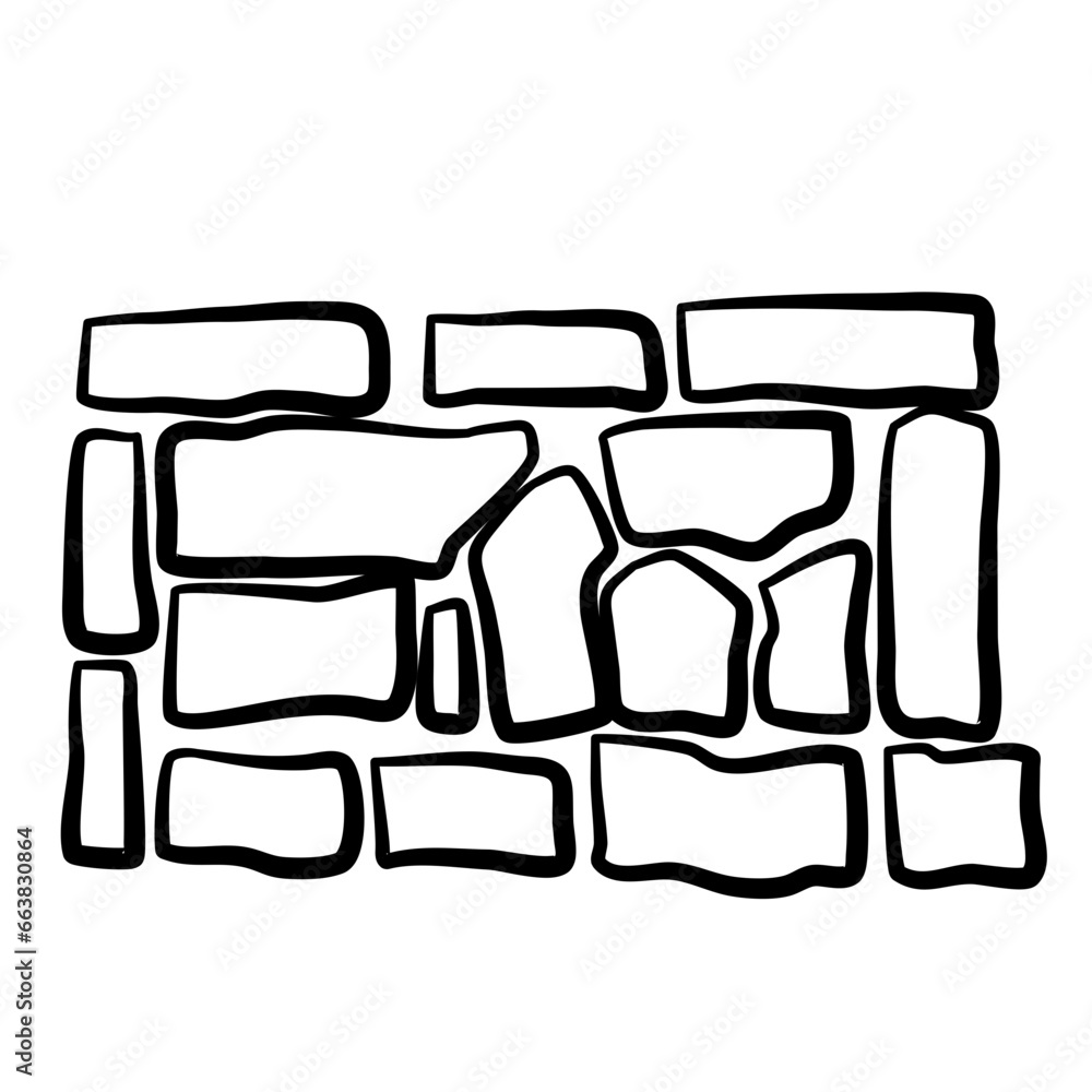 Stone Path Vector lines Stone Path Vector lines