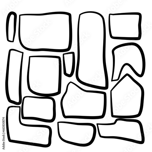 Stone Path Vector lines