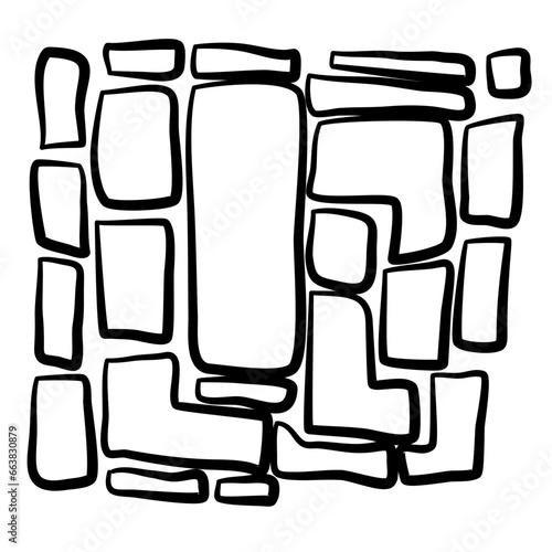 Stone Path Vector lines