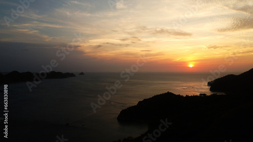 sunset on the coast of taganga santa marta