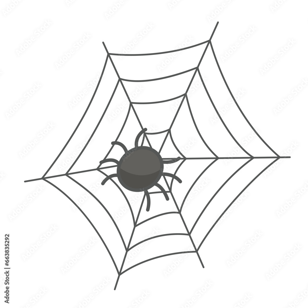Halloween Spider Web Cartoon Illustration Vector Clipart Sticker Decoration Halloween Spider Web Cartoon Illustration Vector Clipart Sticker Decoration