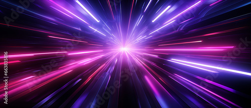 Business Abstract with Purple Neon