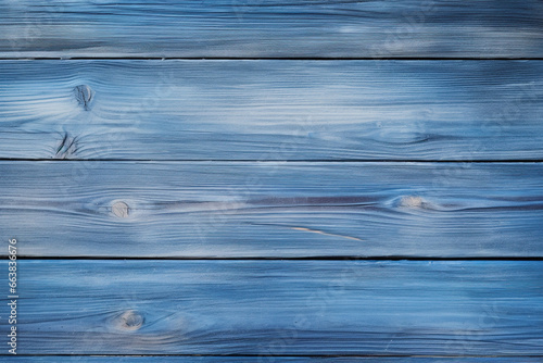 Wood texture background, blue wooden planks. Grunge washed wood table pattern top view