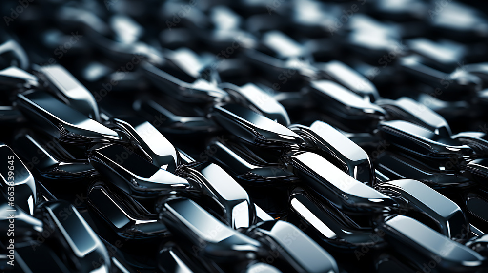 3D Metal Business Abstract Background with Cascading Chrome 3D Metal Business Abstract Background with Cascading Chrome