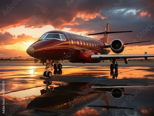 Luxury jet real estate photography generative ai © Generative Ai