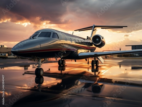 Luxury jet real estate photography generative ai © Generative Ai