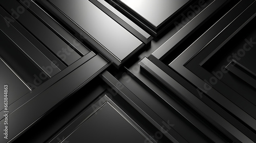 3D Metal Business Background with Silver