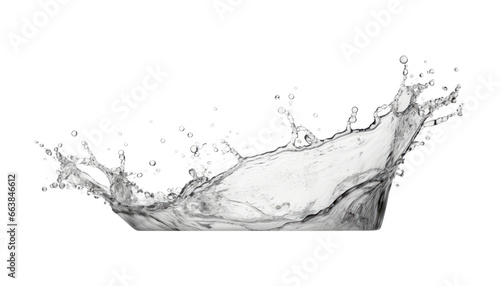 water splash isolated on transparent background cutout