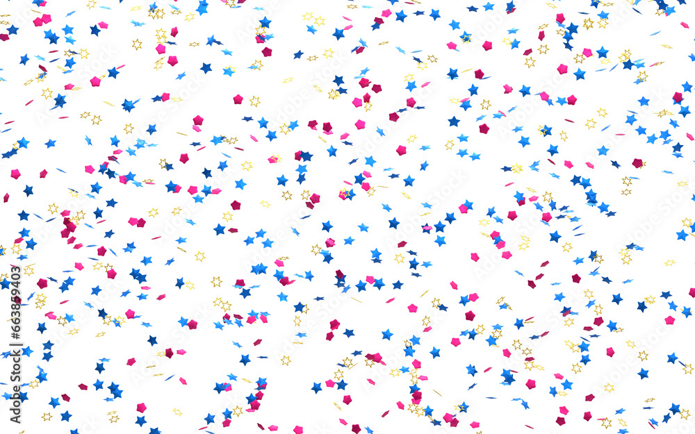 Realistic Golden Confetti and serpentine explosion For The Festival Party Ribbon Blast Carnival Elements Or Birthday Celebration

