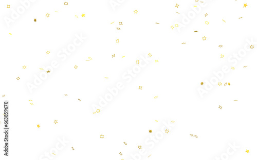 Realistic Golden Confetti and serpentine explosion For The Festival Party Ribbon Blast Carnival Elements Or Birthday Celebration  