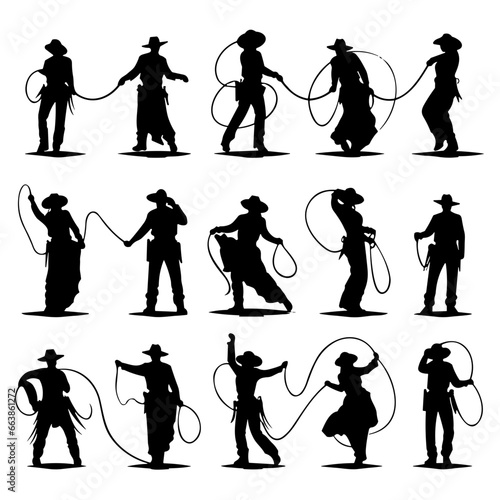 silhouettes of people