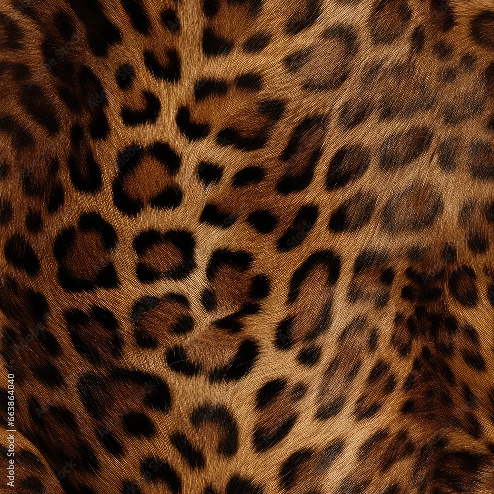 Leopard fur repeat pattern African background Leopard fur repeat pattern African background