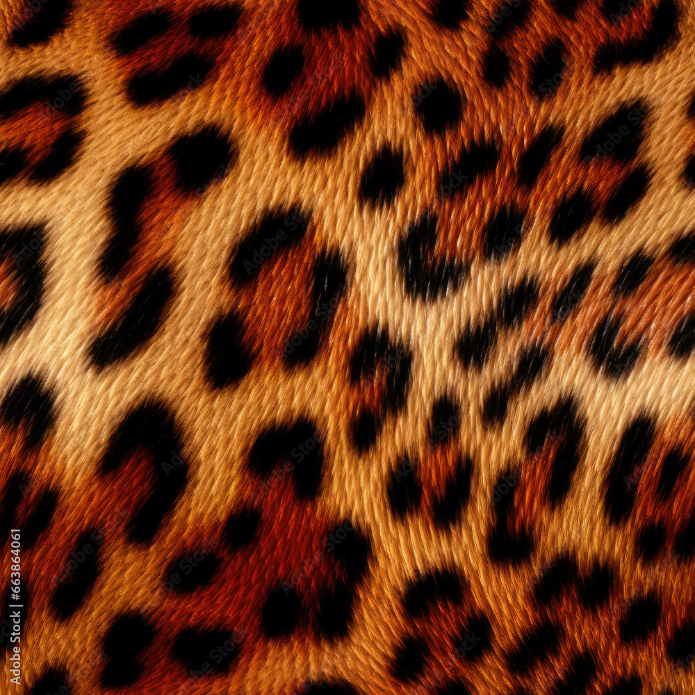 Leopard fur repeat pattern African background Leopard fur repeat pattern African background