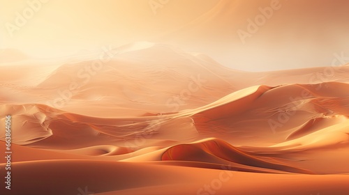 Sand Dunes in the Desert photo