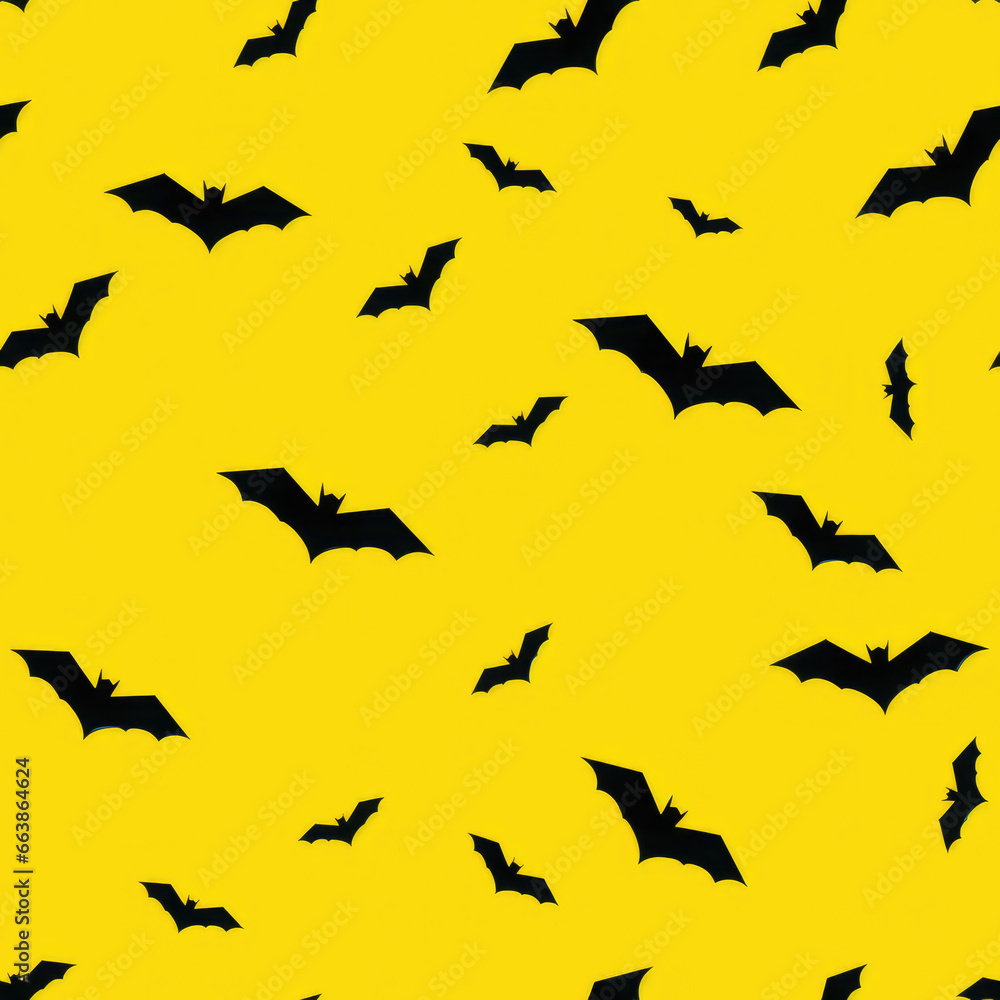 Bats flying cartoon repeat pattern Bats flying cartoon repeat pattern