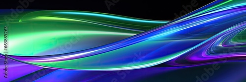 Dynamic Waves in Purple and Green Energy