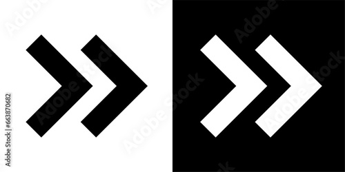 chevron-right icon. Black icon. Black line icon. Business icon.