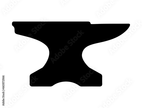 Blacksmith tool silhouette vector art white background
