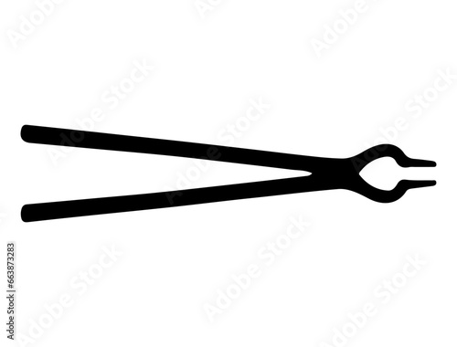 Blacksmith tool silhouette vector art white background