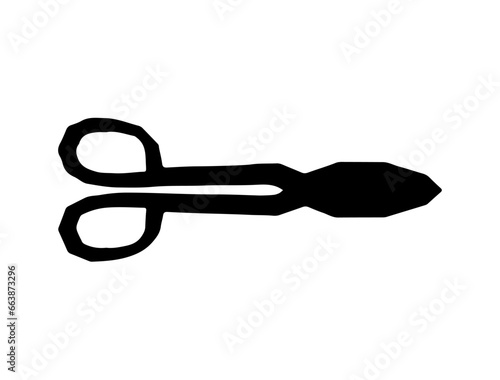 Blacksmith tool silhouette vector art white background